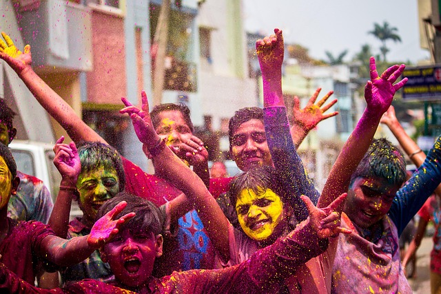 holi celebration in andheri east